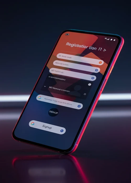 Interface d'inscription facile et rapide sur Kokobet Casino avec options Google, Apple ou Telegram pour créer un compte.